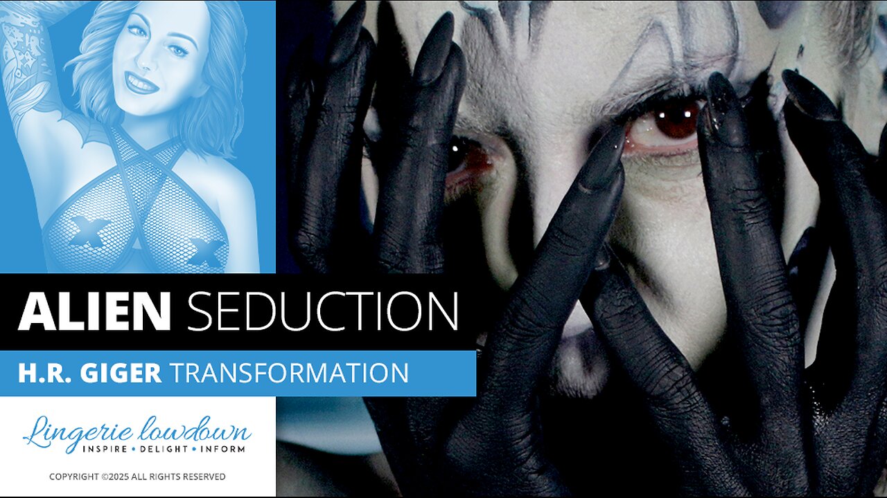 Alien seduction : Zoe Page’s full body H.R. Giger transformation