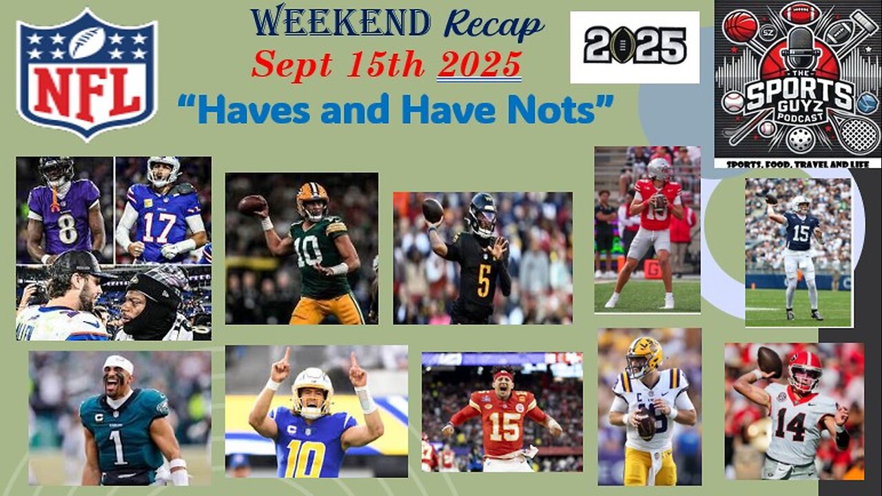 Have and Have Nots !! Weekend Recap - September 15th 2025