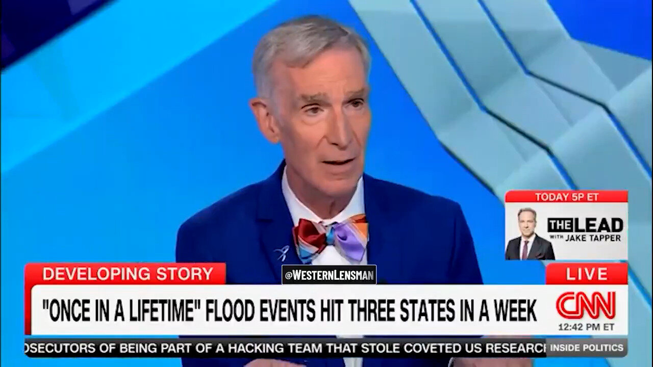 CNNs Climate Circus Of Cringe: Bill Nye Blames Fossil Fuels For Deadly Texas Floods