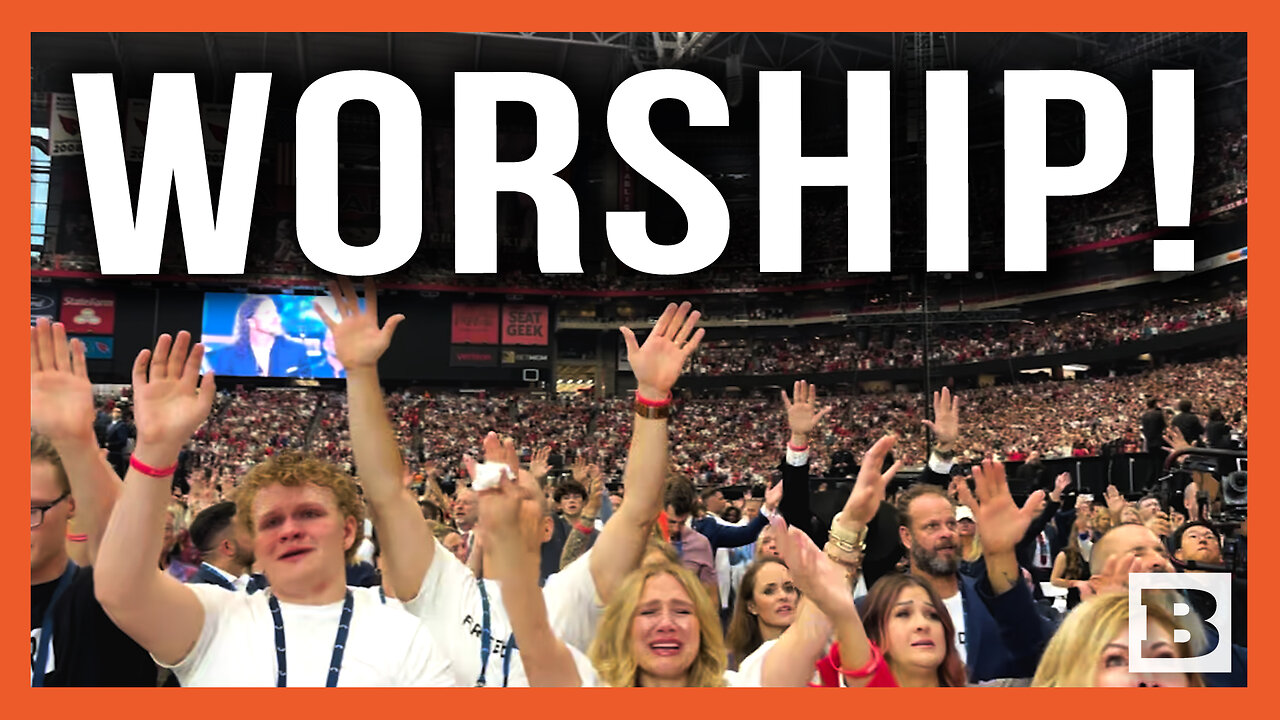 Beautiful! Thousands WORSHIP God at Charlie Kirks Packed Memorial