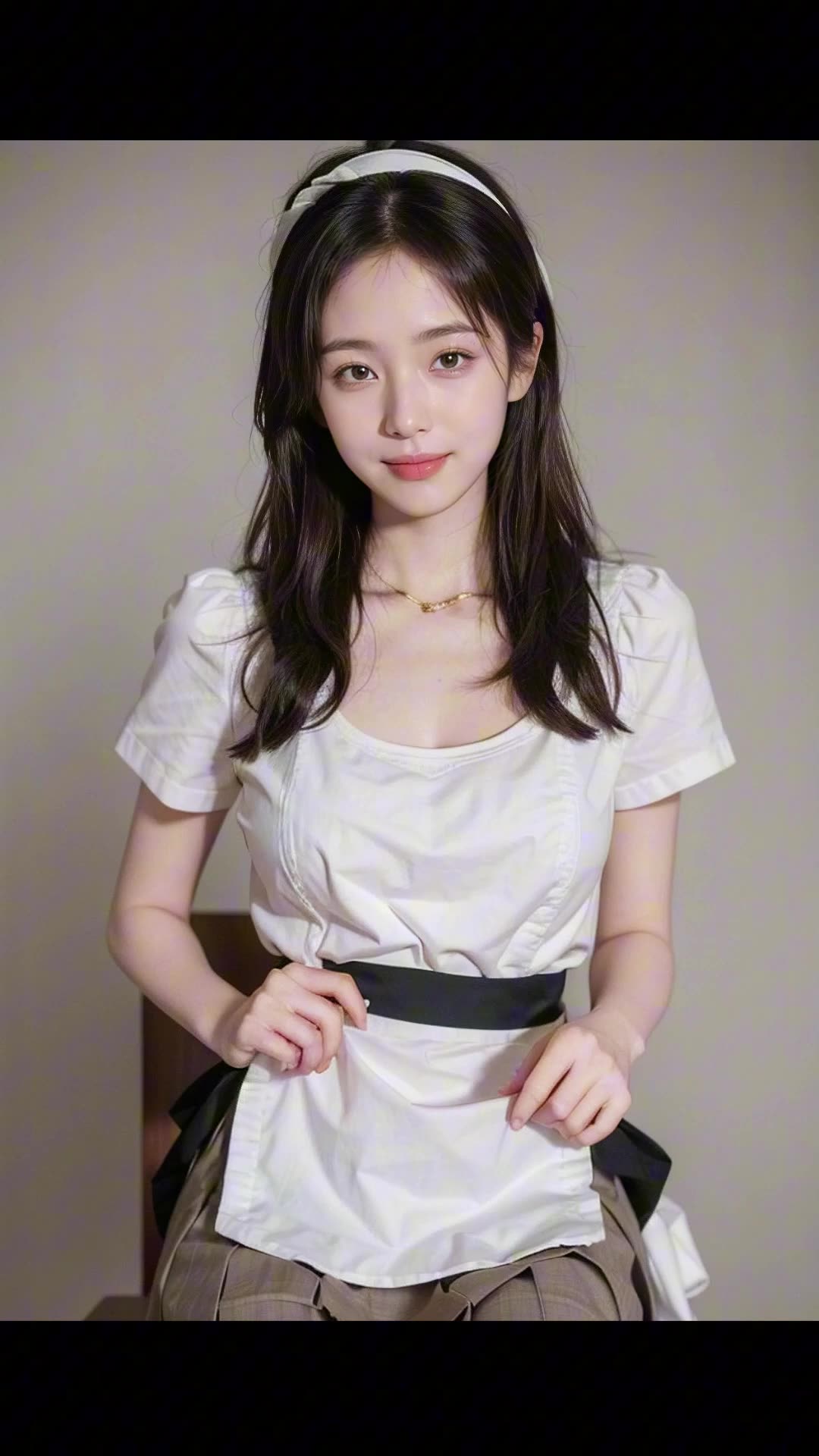 [4K AI girl]Maid costume girl#하녀 의상을 입은 소녀#メイド服を着た女の子#lookbook#ai#girl