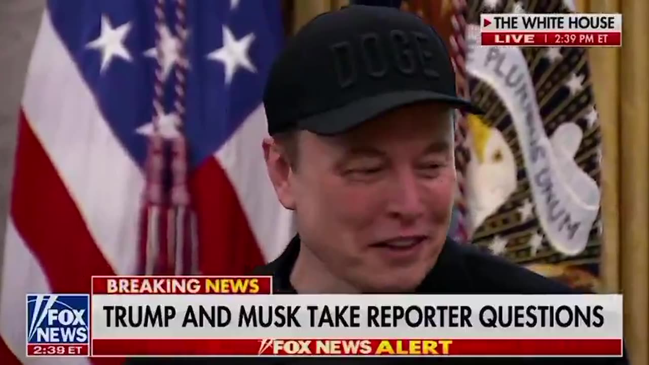REPORTER TO ELON: “Is your eye okay?
