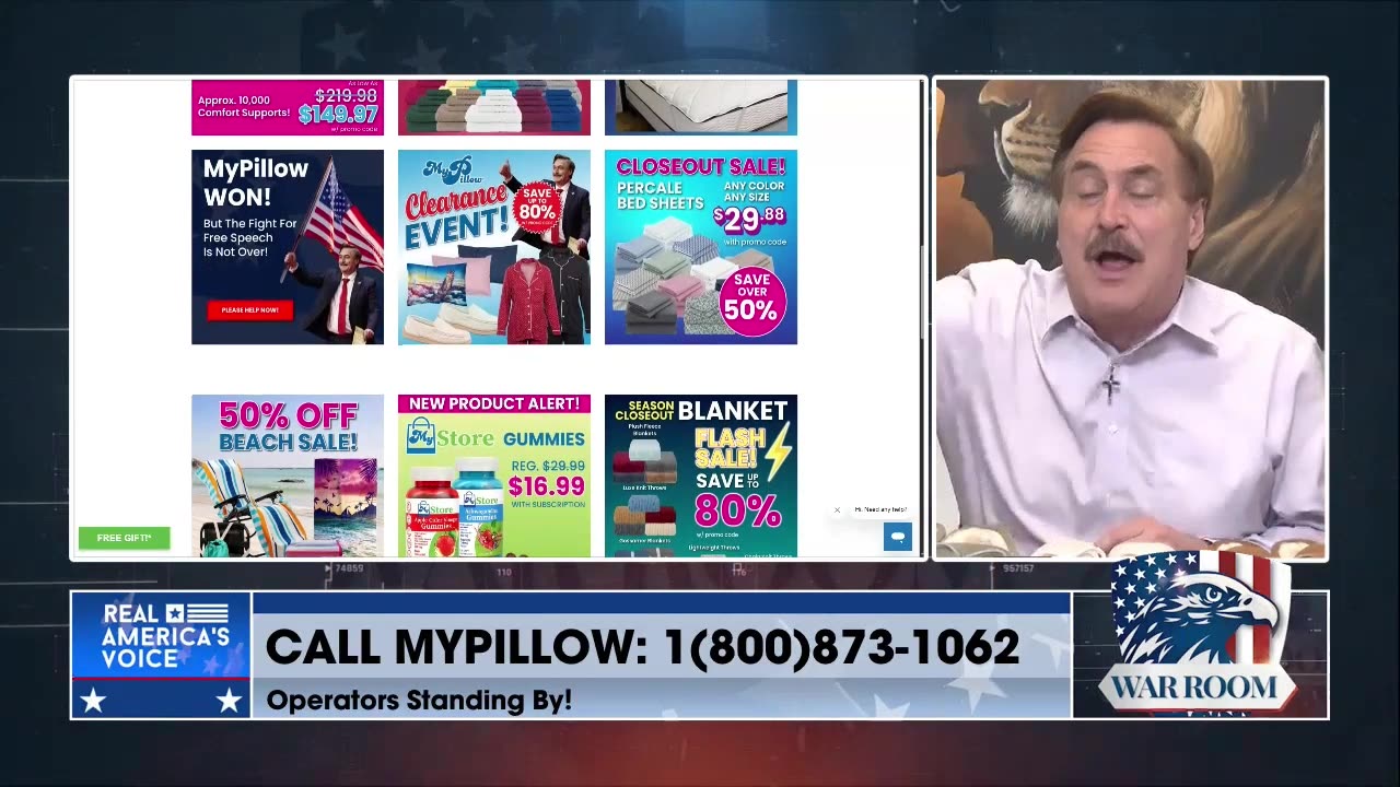 Go To MyPillow.com/warroom And Order Your WarRoom Posse Exclusive Deals Today!