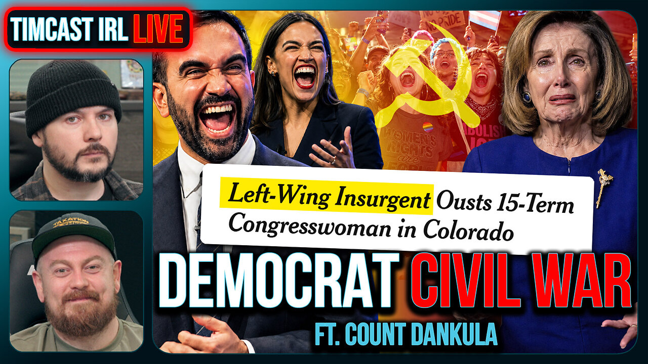 Democrat CIVIL WAR, Socialists OUST 15 Term Incumbent, US WORLD CUP GAME!! | Timcast IRL
