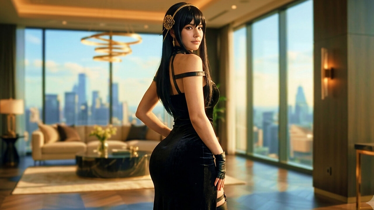 🕵️ Cosplay - YOR FORGER (SPY × FAMILY) Model Curvy Beauty Girl Viral Animation AI