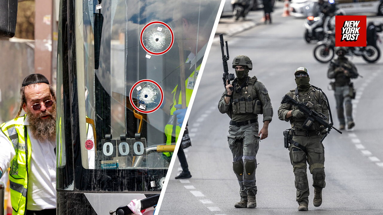 Six killed after gunmen open fire on Jerusalem bus stop in terrorist attack