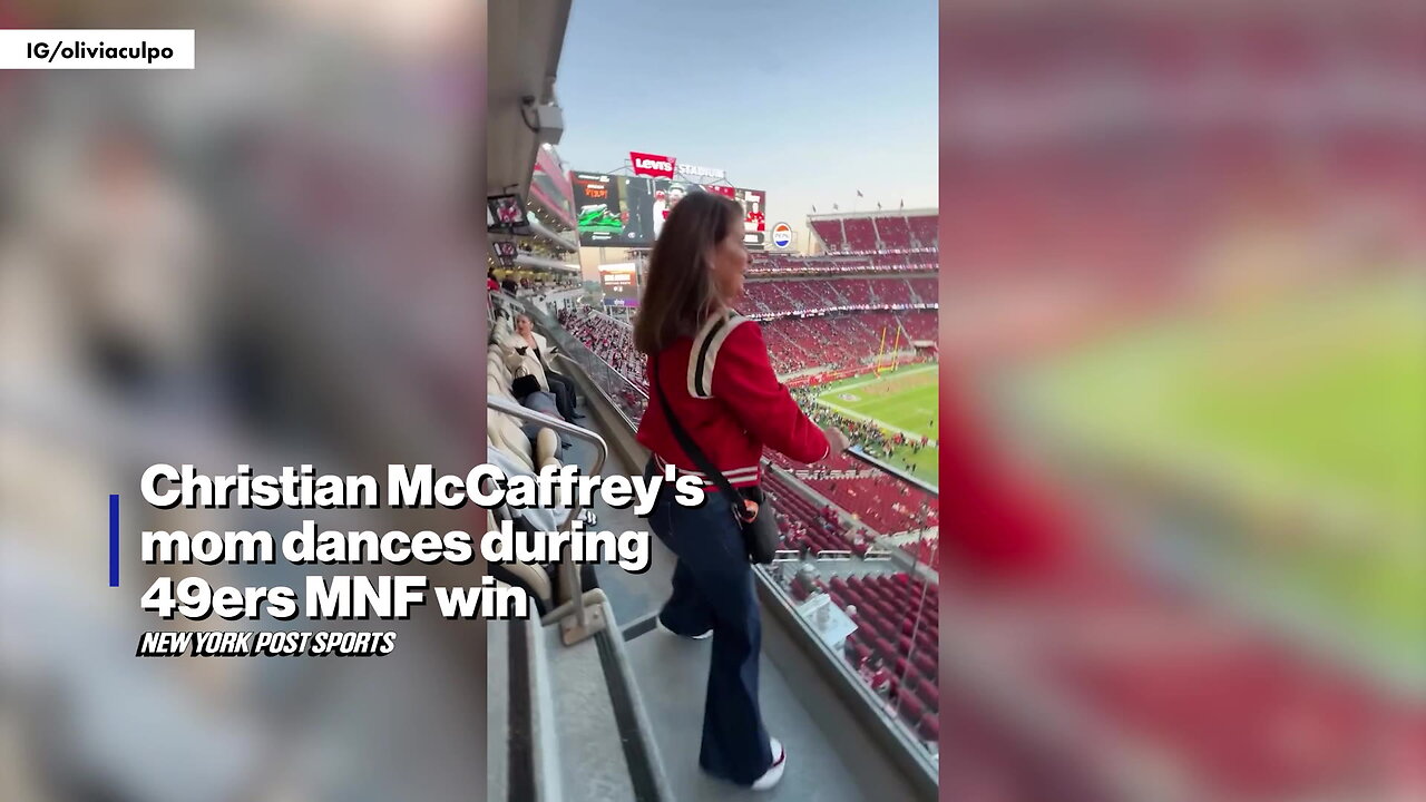 Christian McCaffreys mom dances during 49ers MNF win