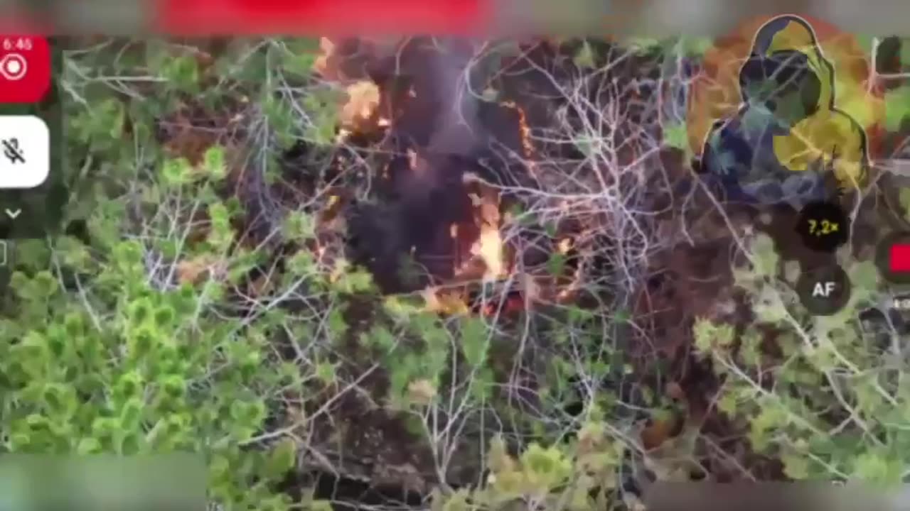π₯Kinburn Spit, AFU burned down Russian Giatsint gun. This is the same one that terrorized