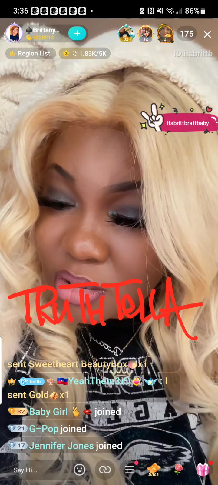 BRITTANY GOING IN ON MOMMA ACE
