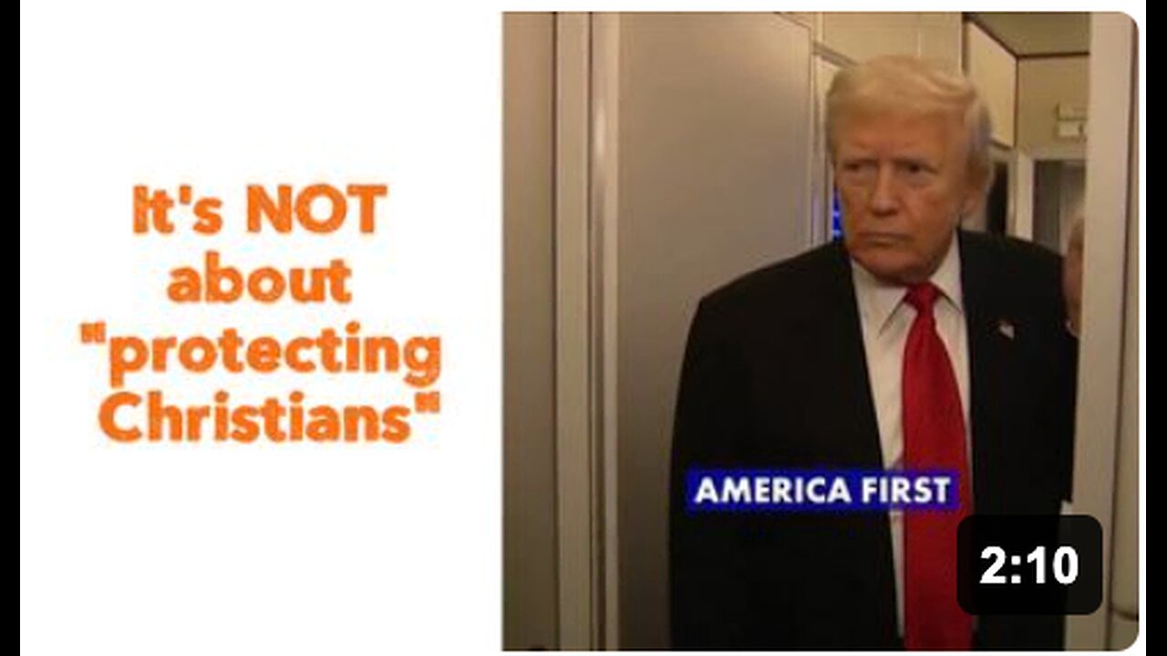 Its NOT about protecting Christians
