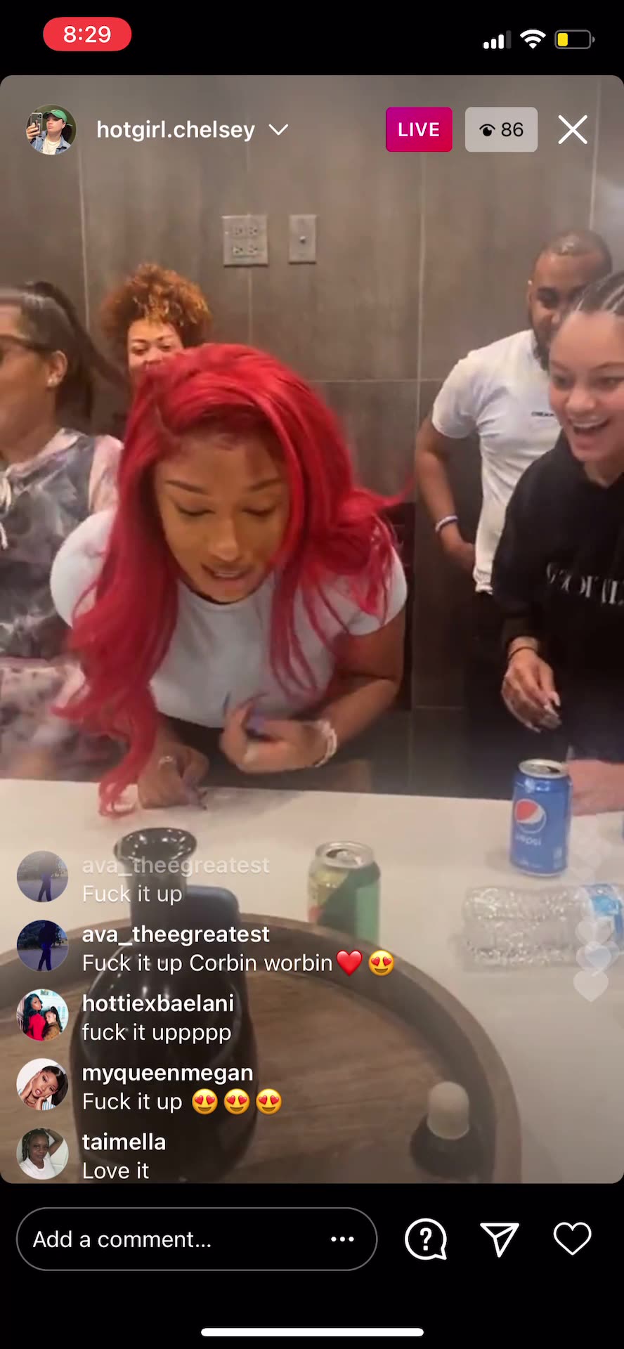 Megan the Stallion on Live with Rotating Camera