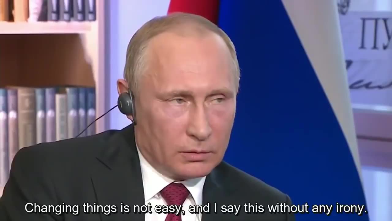 Putin says Presidents have plans until the men in dark suits show up 2017