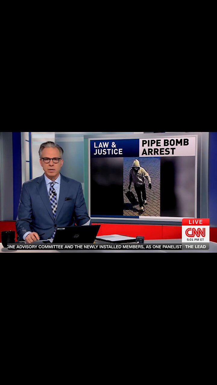 Jake Tapper Claims Pipe Bomb Suspect Is A White Male...