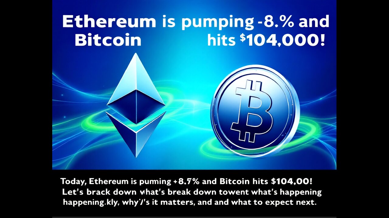 Ethereum Surges +8.6% & Bitcoin Hits $104K! | Crypto Market Update & Hot Altcoins to Watch!