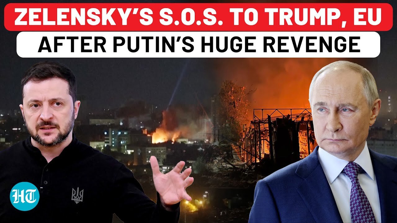 Putin Attacks All Of Ukraine With 400 Drones, 40+ Missiles? Zelensky Presses Panic Button, Begs For…