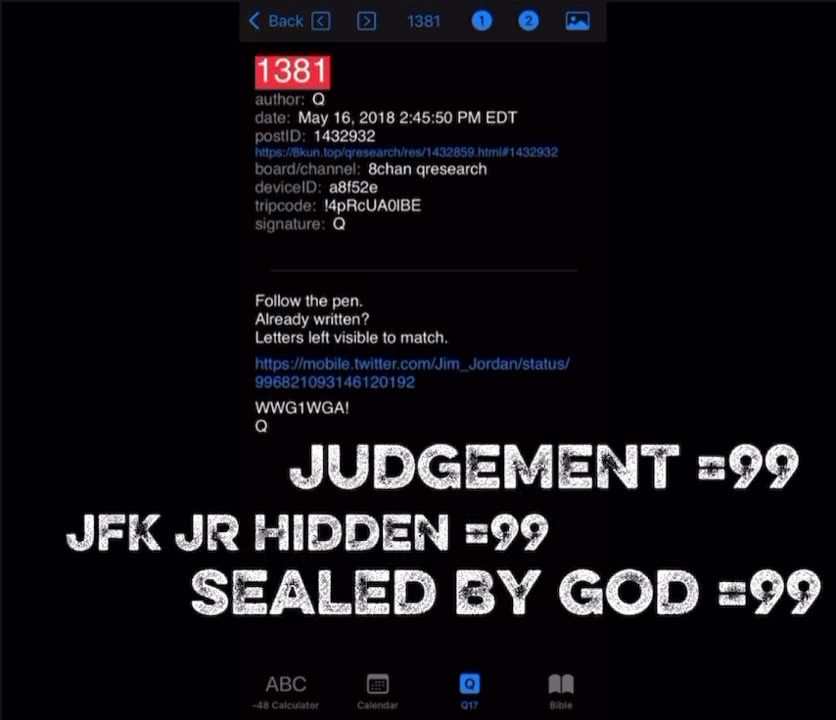 Q POST DEMO - NEGATIVE48 GEMATRIA CALCULATOR - THECHOSENQNES / NEGATIVE48 CREW