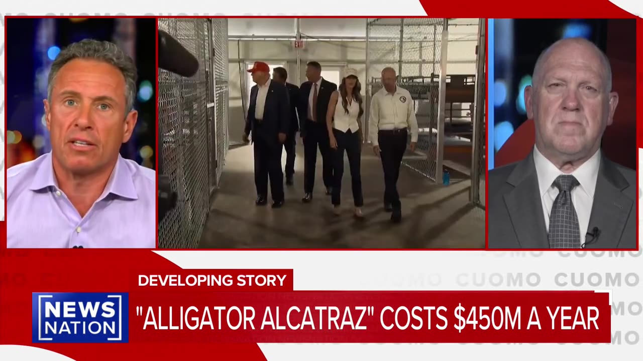 Watch As Chris Cuomos Gotcha Question For Tom Homan About Alligator Alcatraz Backfires