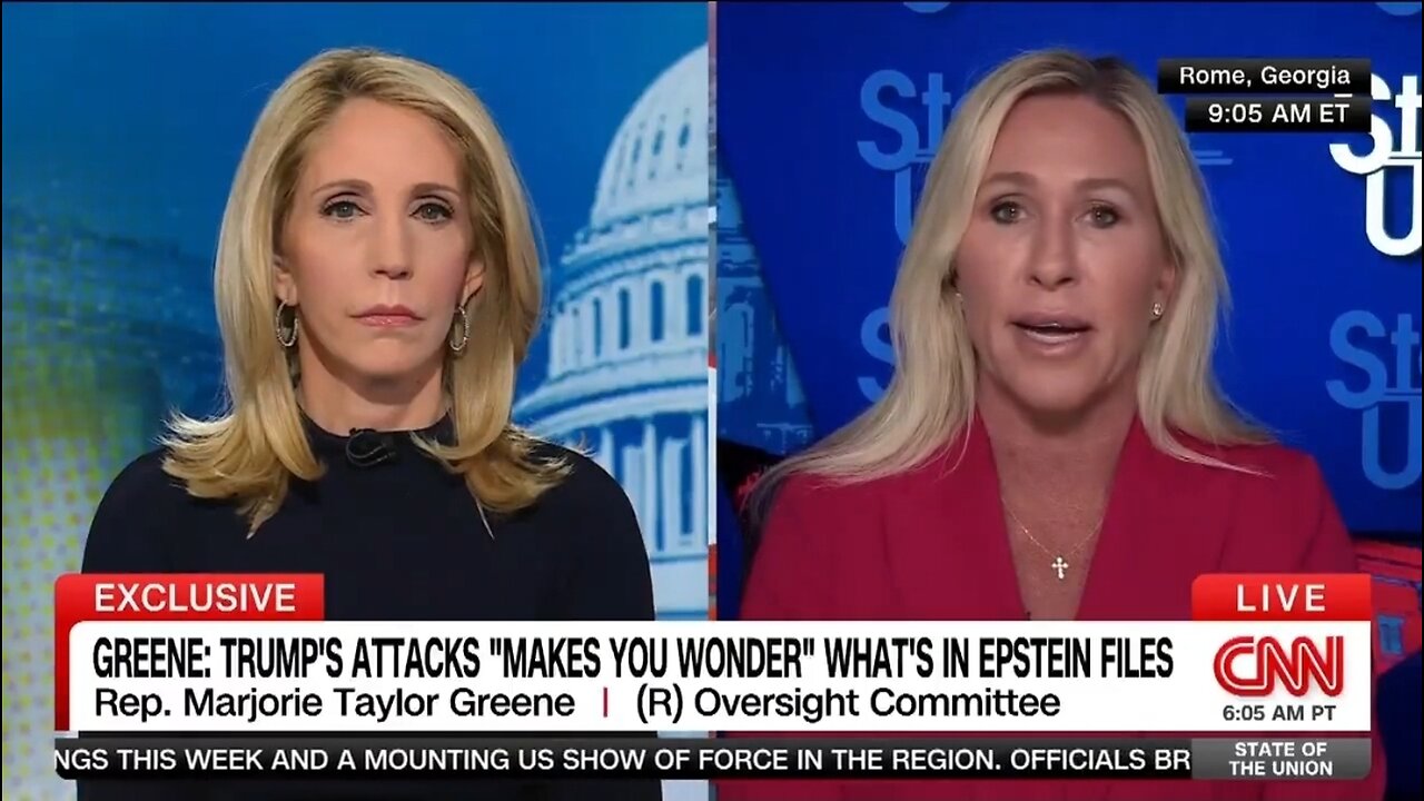 Rep MTG Questions Trump On The Epstein Files