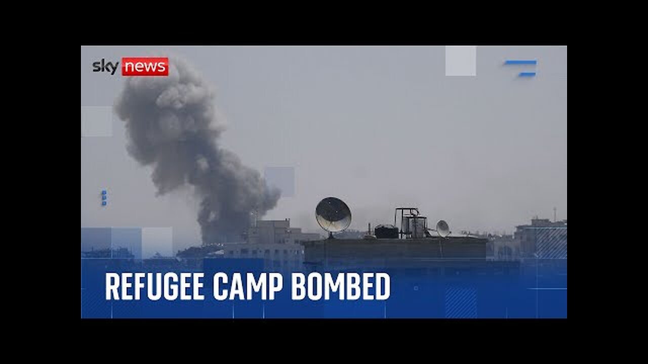 Dozens killed in Israeli strikes on Gaza town and refugee camp