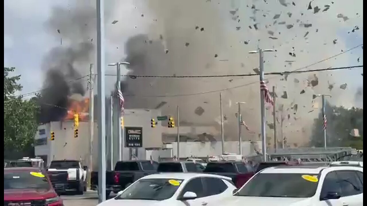 Massive Explosion in Wilmington, NC: Debris Soars High, Major Fire Ensues