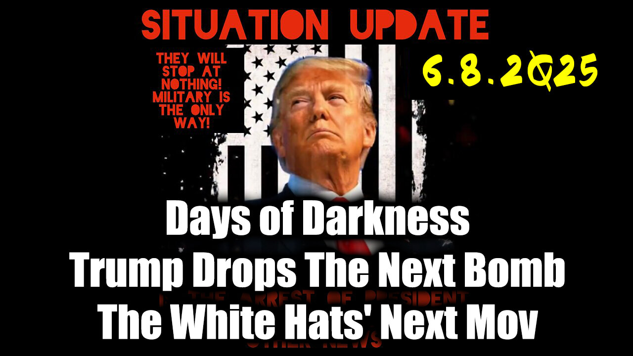 Situation Update 6.8.25 - Trump MAKE BIGGEST Announcement YET, An Emergency Reset Coming