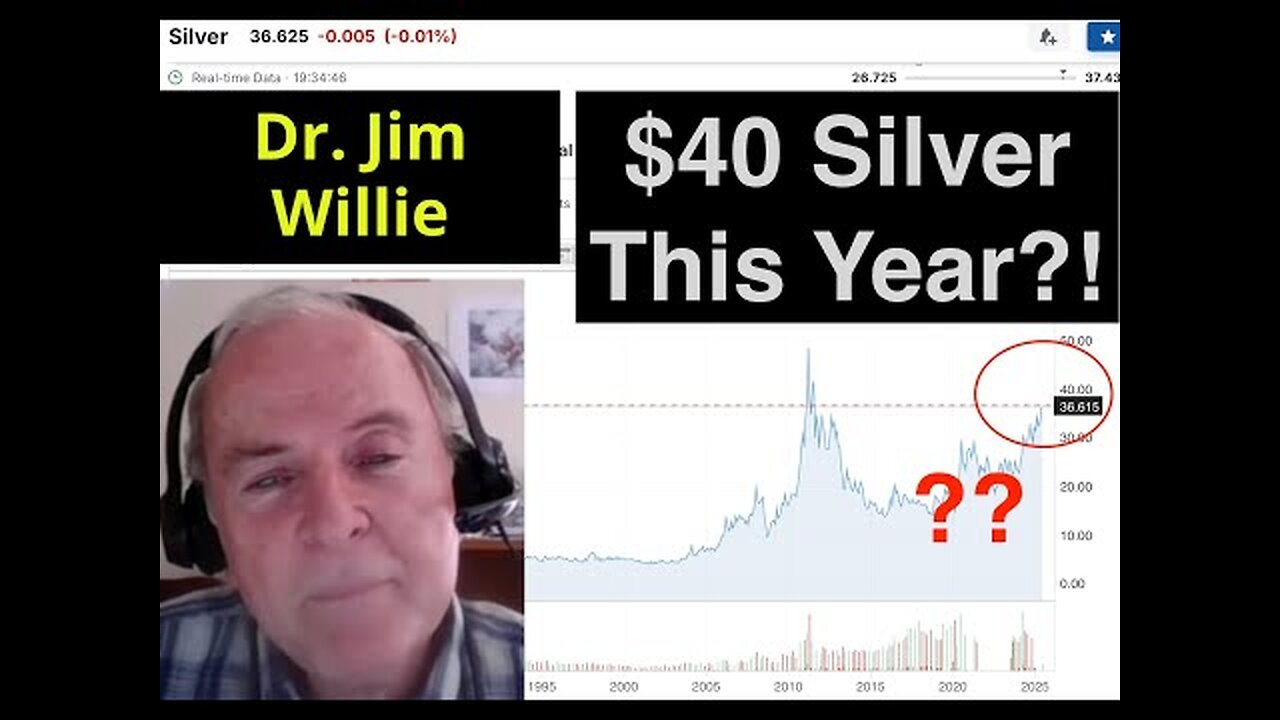 ICYMI -Jim Willie: I m Expecting Silver To Break $40 Before The End Of The Year