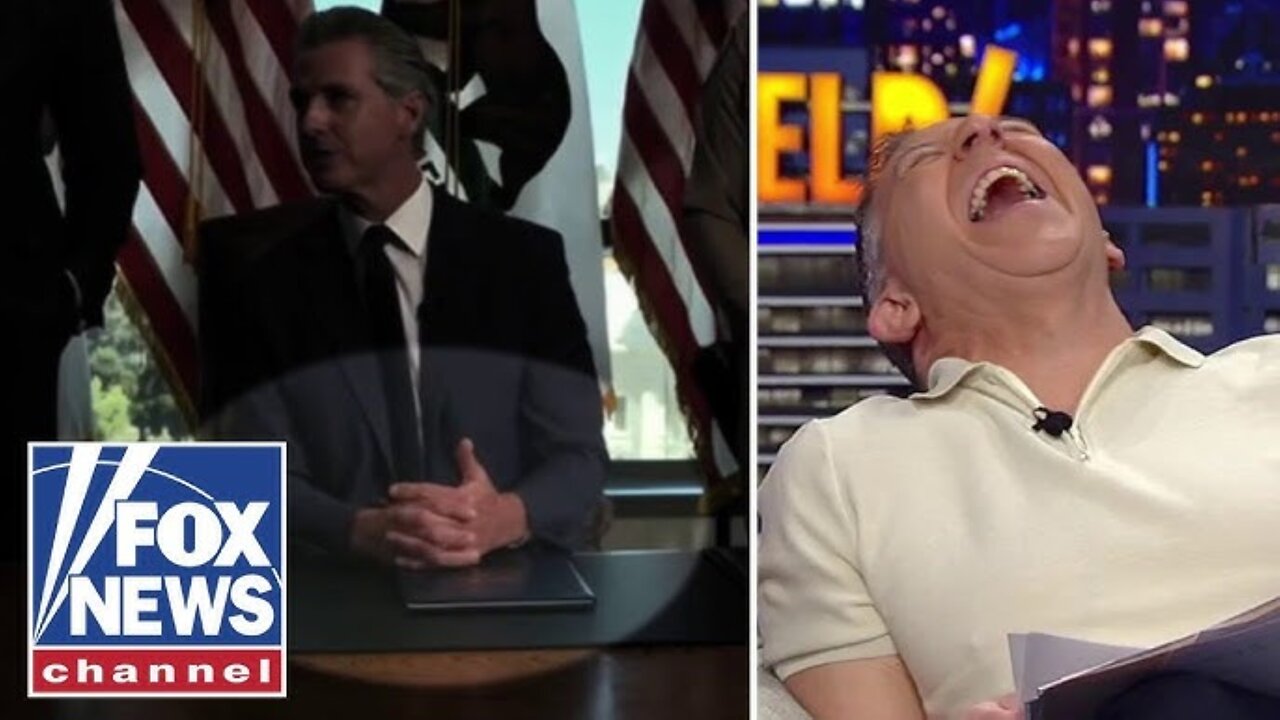 Rumbles Controller ‘Gutfeld!’: Newsom is VIOLENTLY trying to control his hands