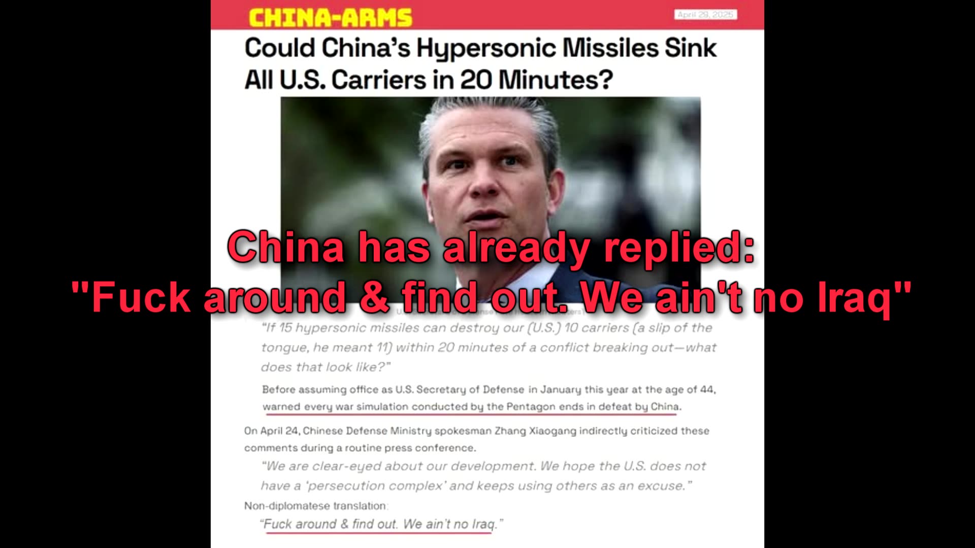 Drama Queen Trump Blabbed All Weekend — Chinas EPIC Reply!