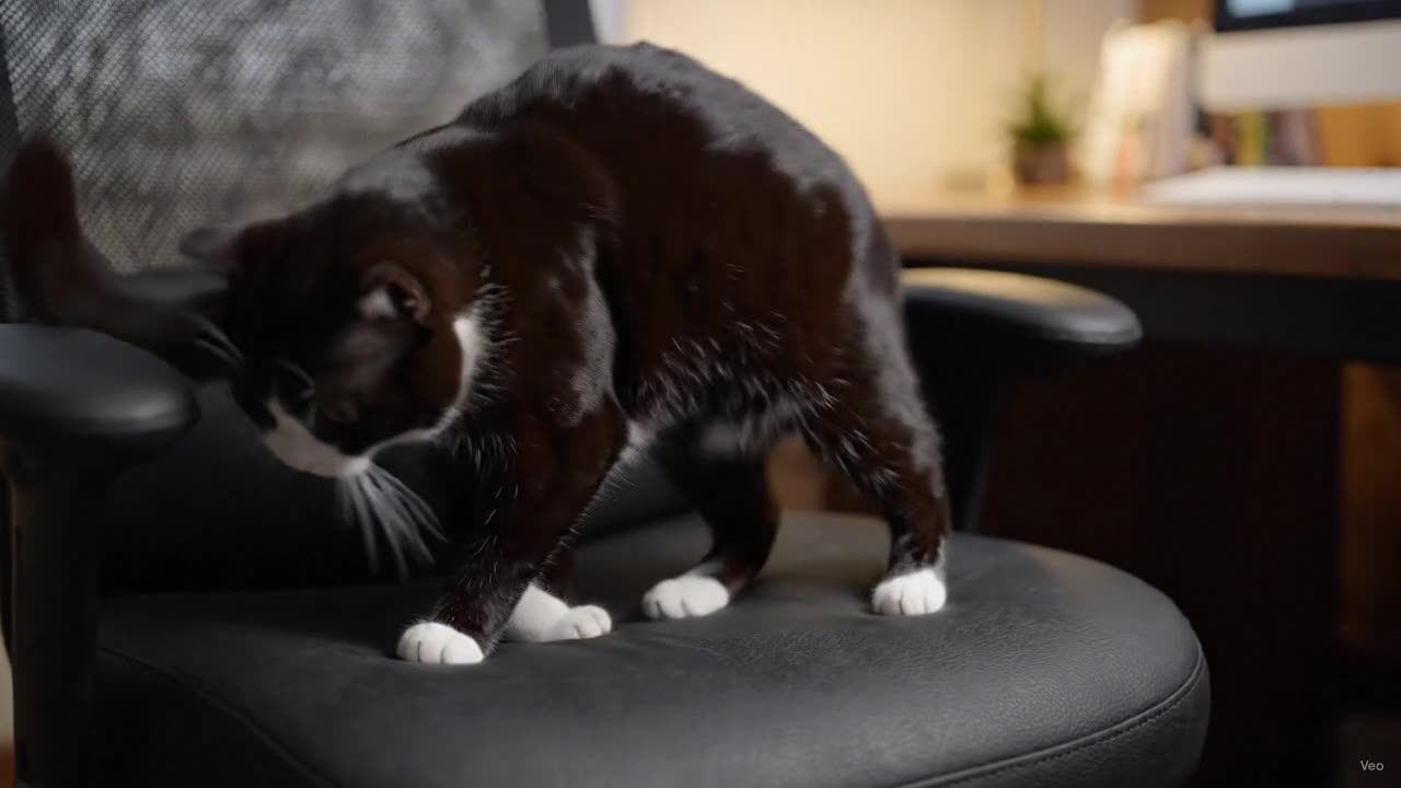 Cat Steals the Chair the Second You Look Away 💺