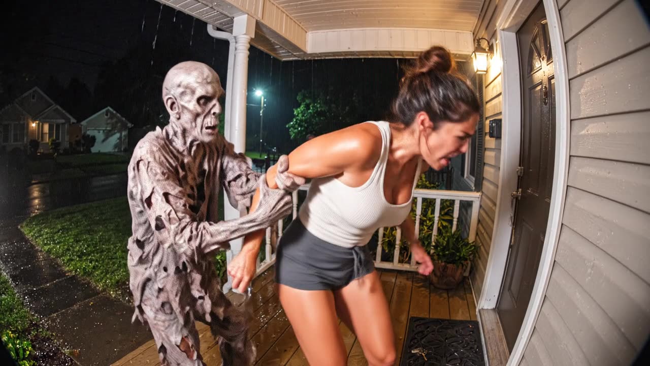 😱 Woman - Funny Girls Scarry Pranks Caught on Doorbell Camera! Viral Video - Curvy Girl Model