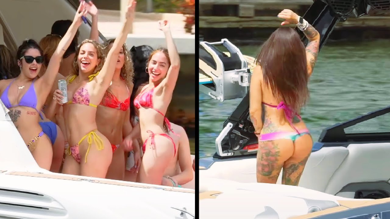 WILD BOAT PARTY IN MIAMI RIVERπ₯ | MIAMI BOAT LIFE