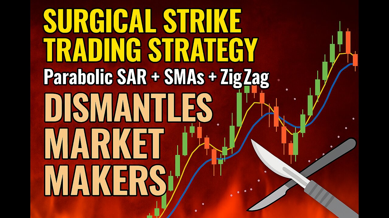 SURGICAL STRIKE TRADING STRATEGY: Parabolic SAR + 3/6 SMAs + ZigZag Dismantles Market Makers!