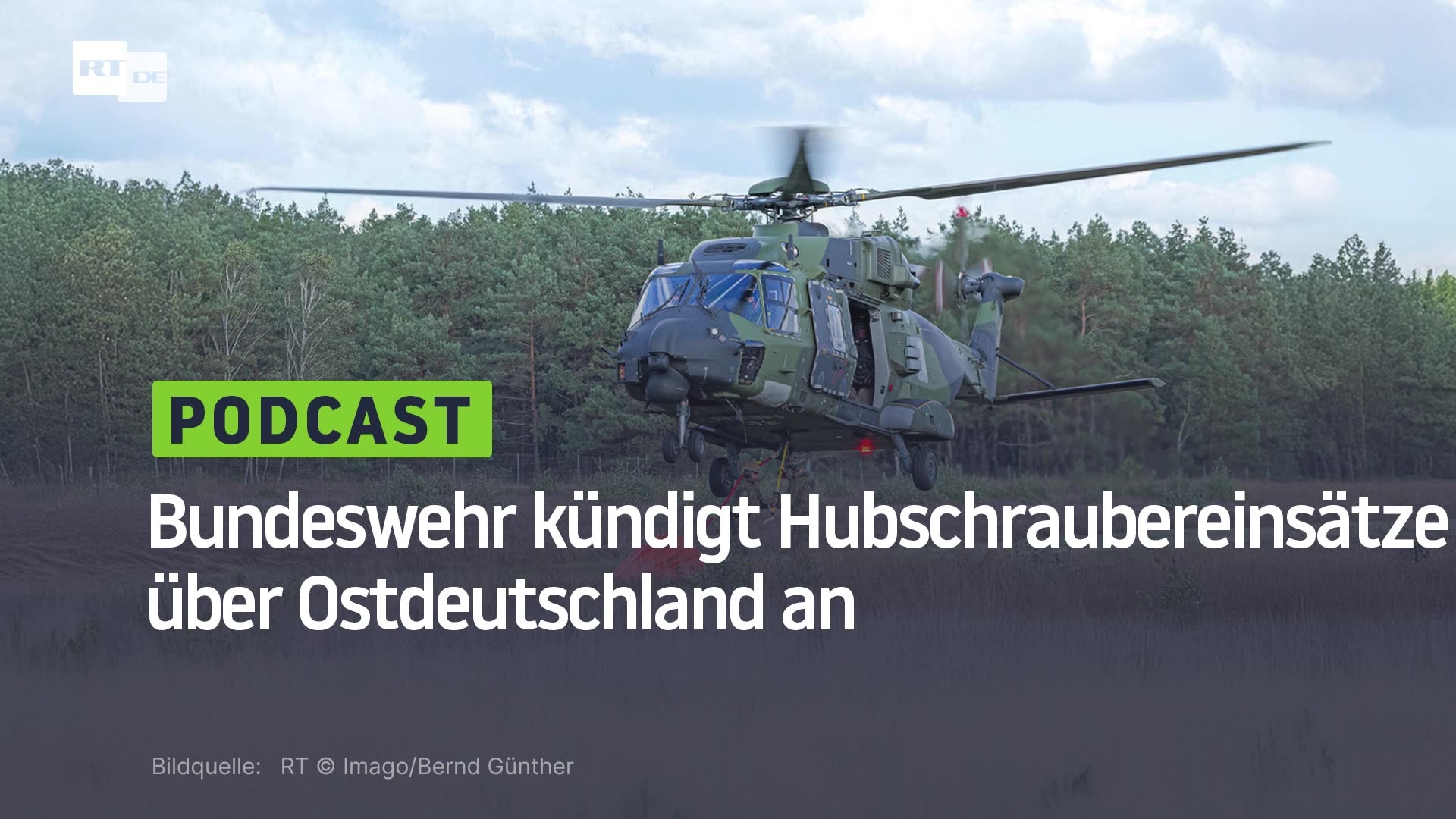 Keine Ufos – Bundeswehr kündigt Hubschraubereinsätze über Ostdeutschland an