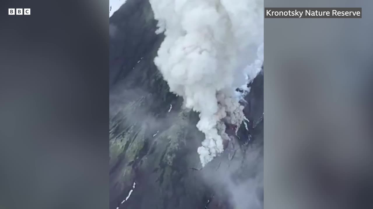 RUSSIAN VOLCANO ERUPTS FOR THE FIRST TIME IN MORE THEN 20 YERAS!