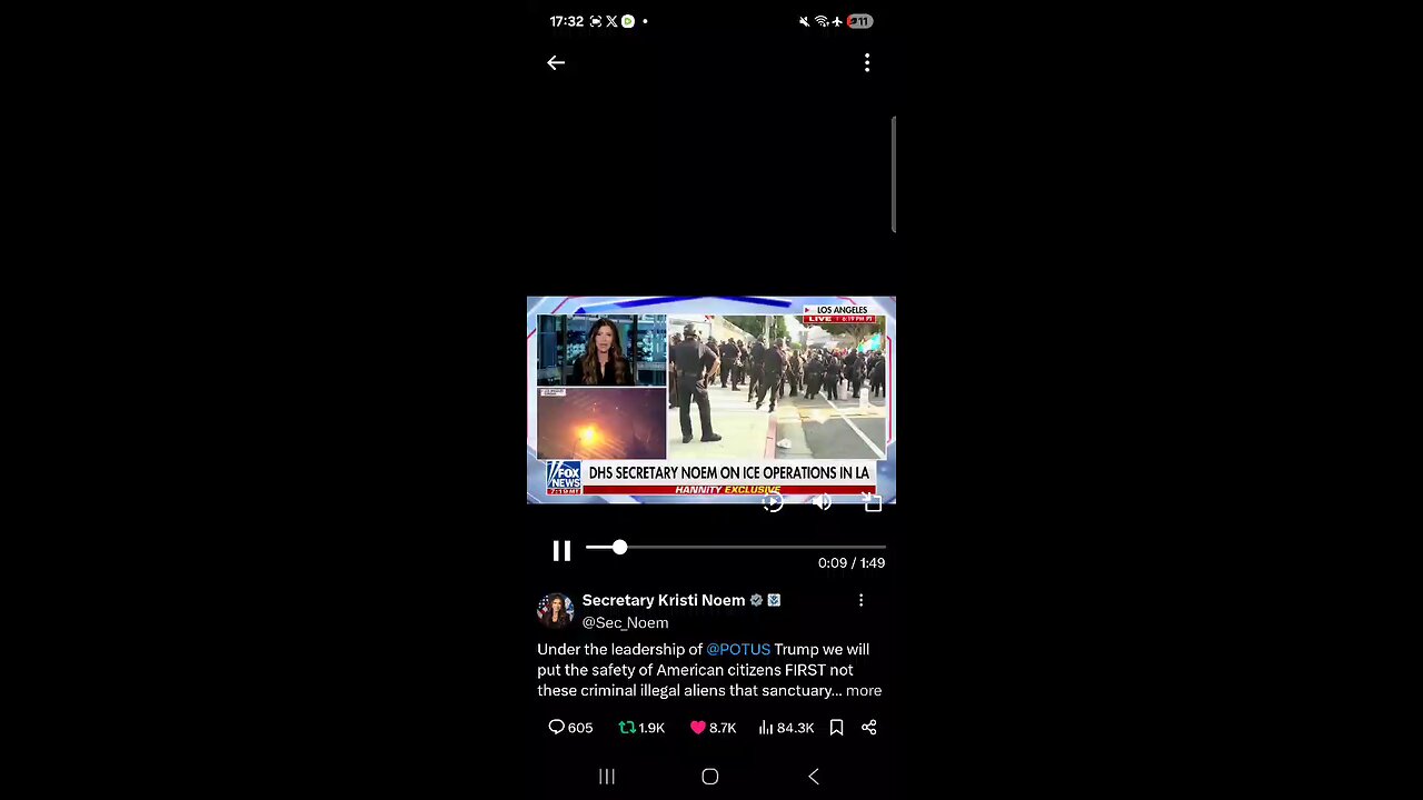 sec Kristi Noem : riots