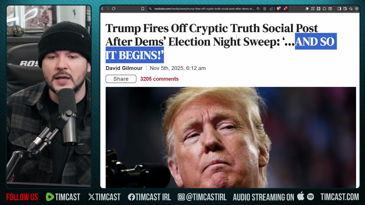 Zohran WINS, Trump THREATENS Arrest, Democrats Elect AG Who Wants To END Them | Tim Pool