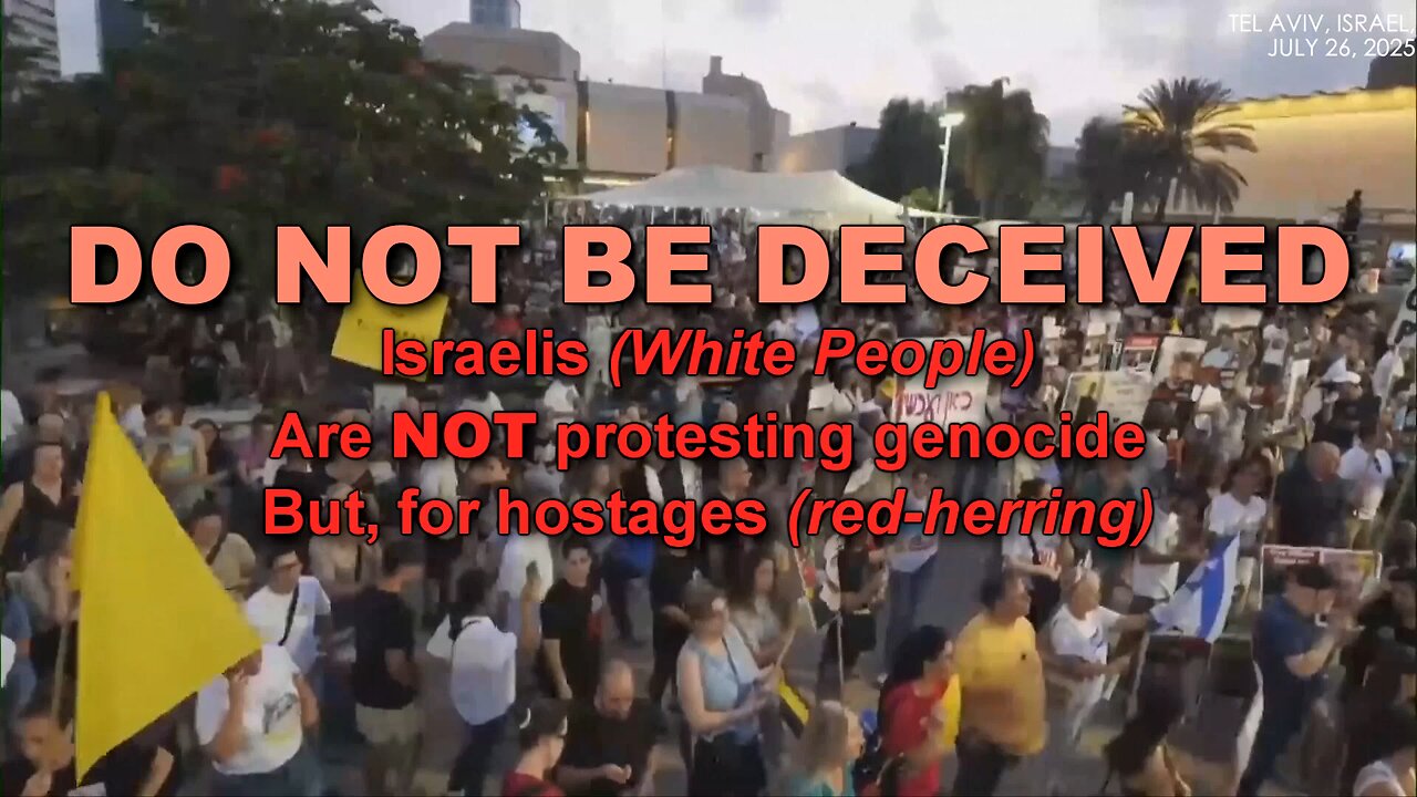 Israelis Protest Crimes Against Humanity?!