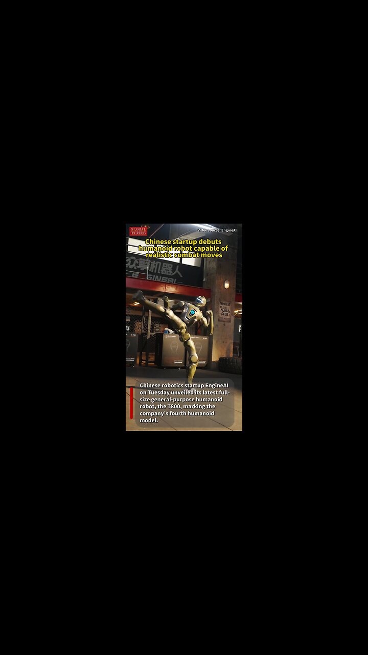 EngineAI unveil T800: martial arts fighting humanoid