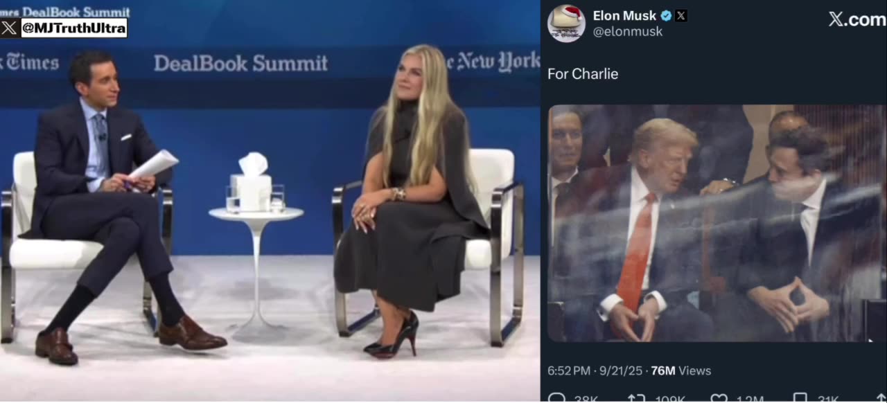 Erika Kirk on her husbands vision that Trump and Elon would reunite before Christmas