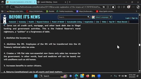 History of the Nesara Act