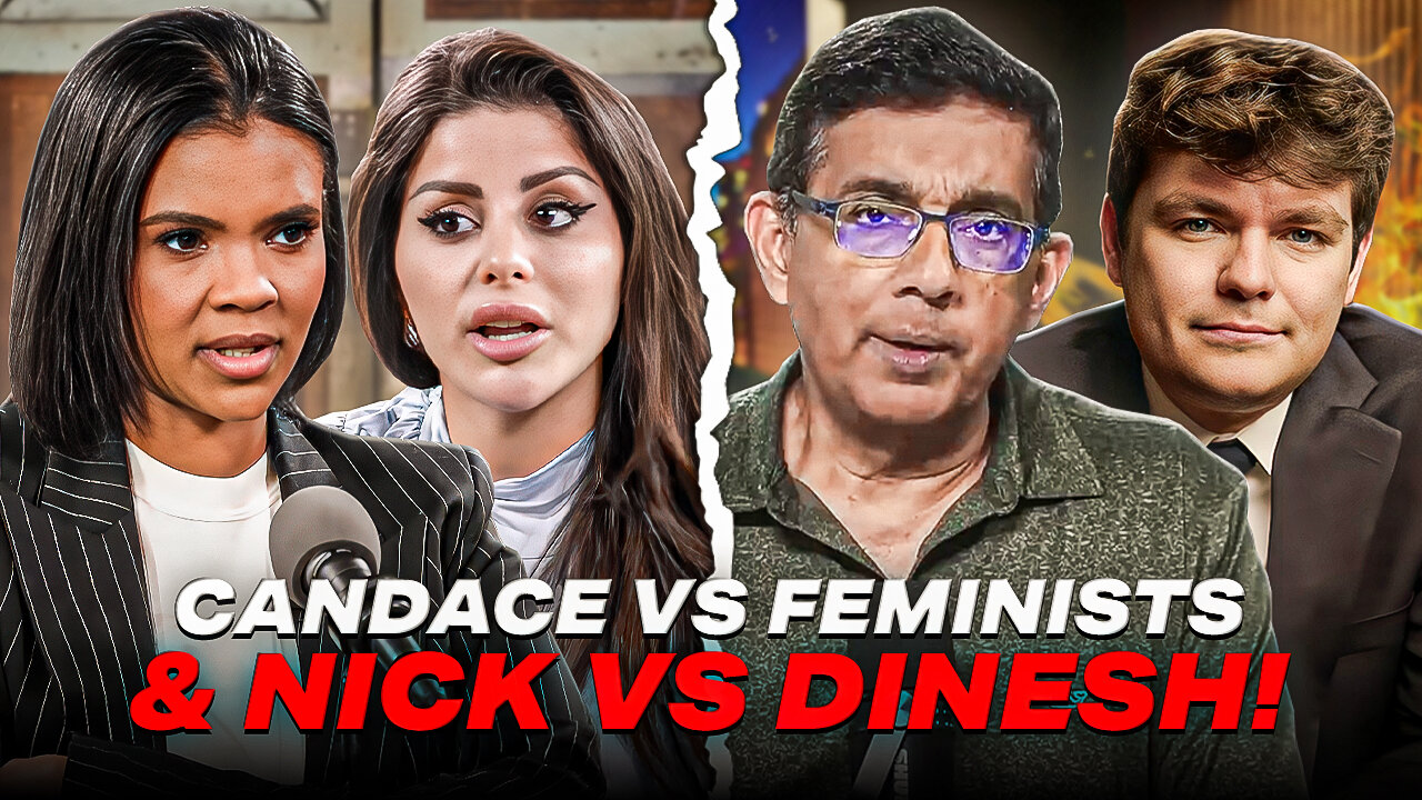 Reacting To Candace Owens vs 20 Feminists And Nick Fuentes vs Dinesh DSouza!