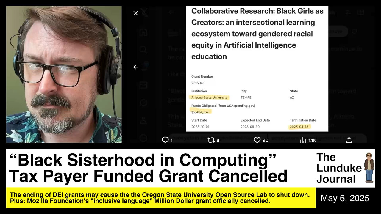 Black Sisterhood in Computing Tax Payer Funded Grant Cancelled