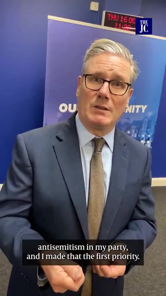 🚨KEIR STARMER SAYS CHANTING FROM THE RIVER TO THE SEA IS ANTISEMITIC