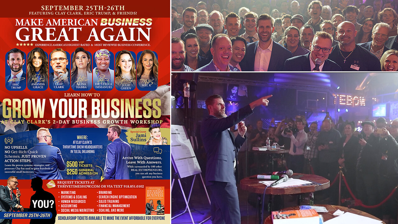 Business Coach | How to Grow a Successful Home Cleaning & House Cleaning Service + Celebrating 3 Clay Clark Clients Success Stories + Join Eric Trump At Clay Clarks September 25-26 2-Day Business Conference In Tulsa, OK