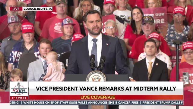 VP Vance Details The Ideals Iowa Is Fighting For in the Midterms & How Trump is Helping - 09/18/26 thumbnail