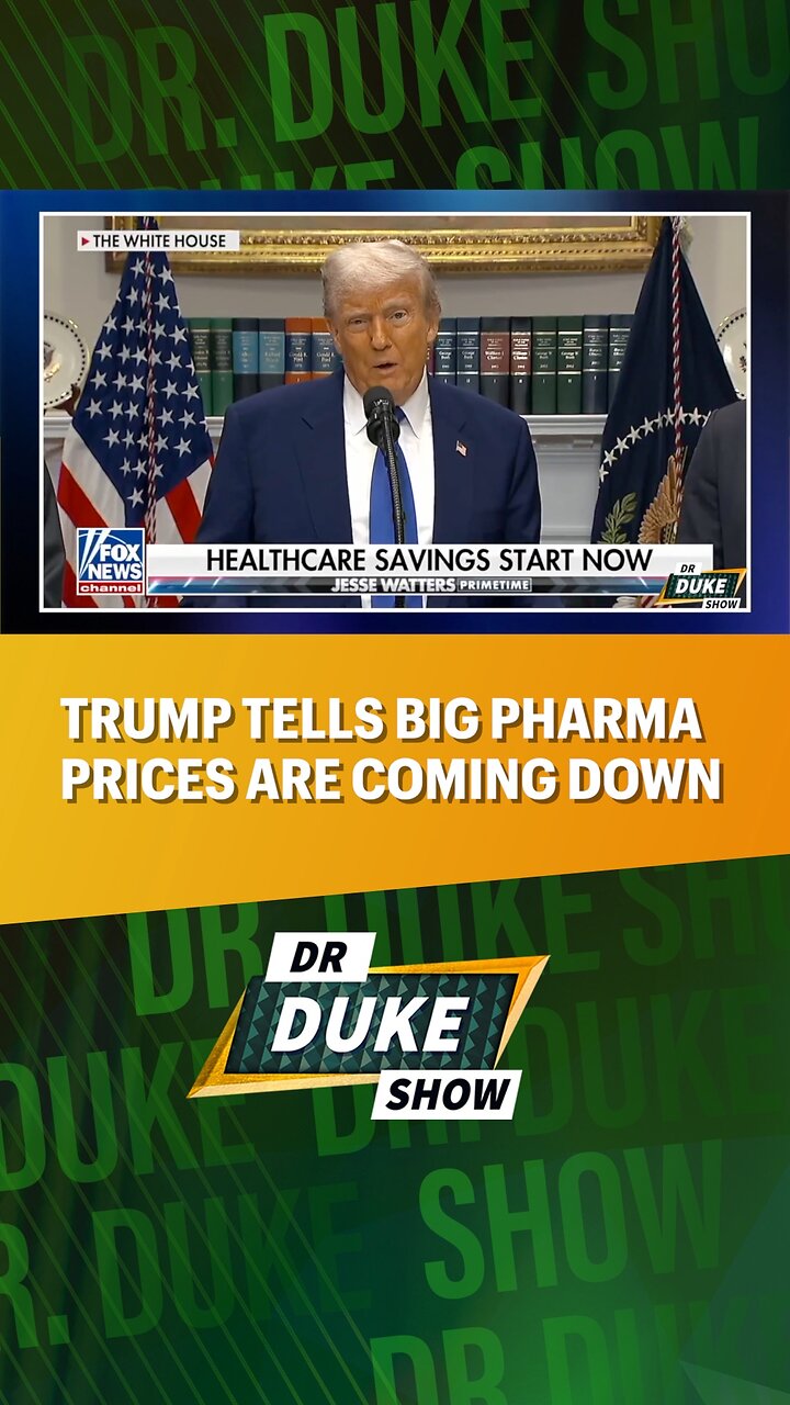 💊Trump Tells Big Pharma Prices Are Coming Down