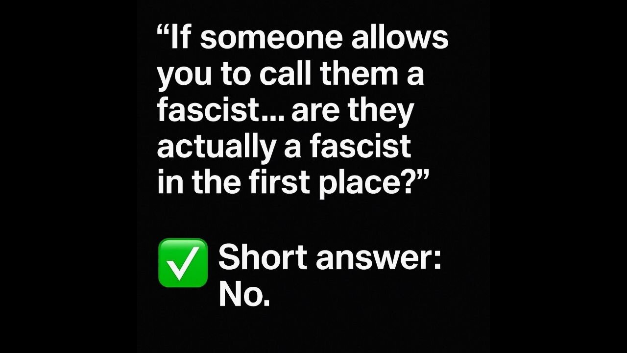 Political Punchline: Fascist Is So Overused As An Insult, It Has Lost All Bite And Meaning