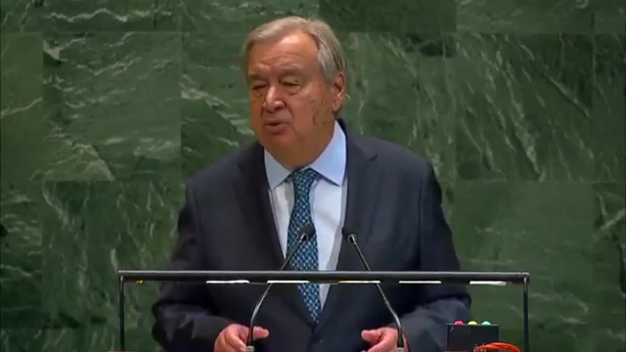 U.N. Secretary General Guterres: We must choose climate justice, no government can stop us.