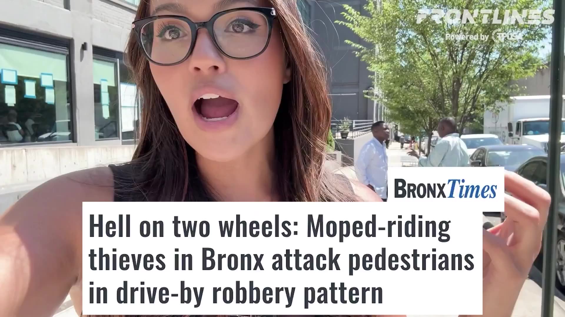 Savanah Hernandez at Bronx migrant shelter⚡NYC is overrun with illegals