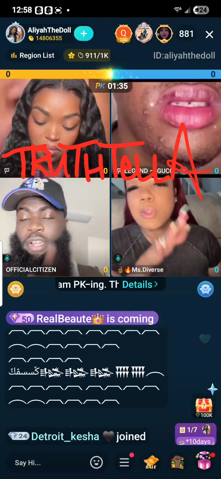 LIYAH THE DOLL SAYS MAJ IS FAKE THEN TEAM PK WITH MRS DIVERSE & OFFICIAL CITIZEN